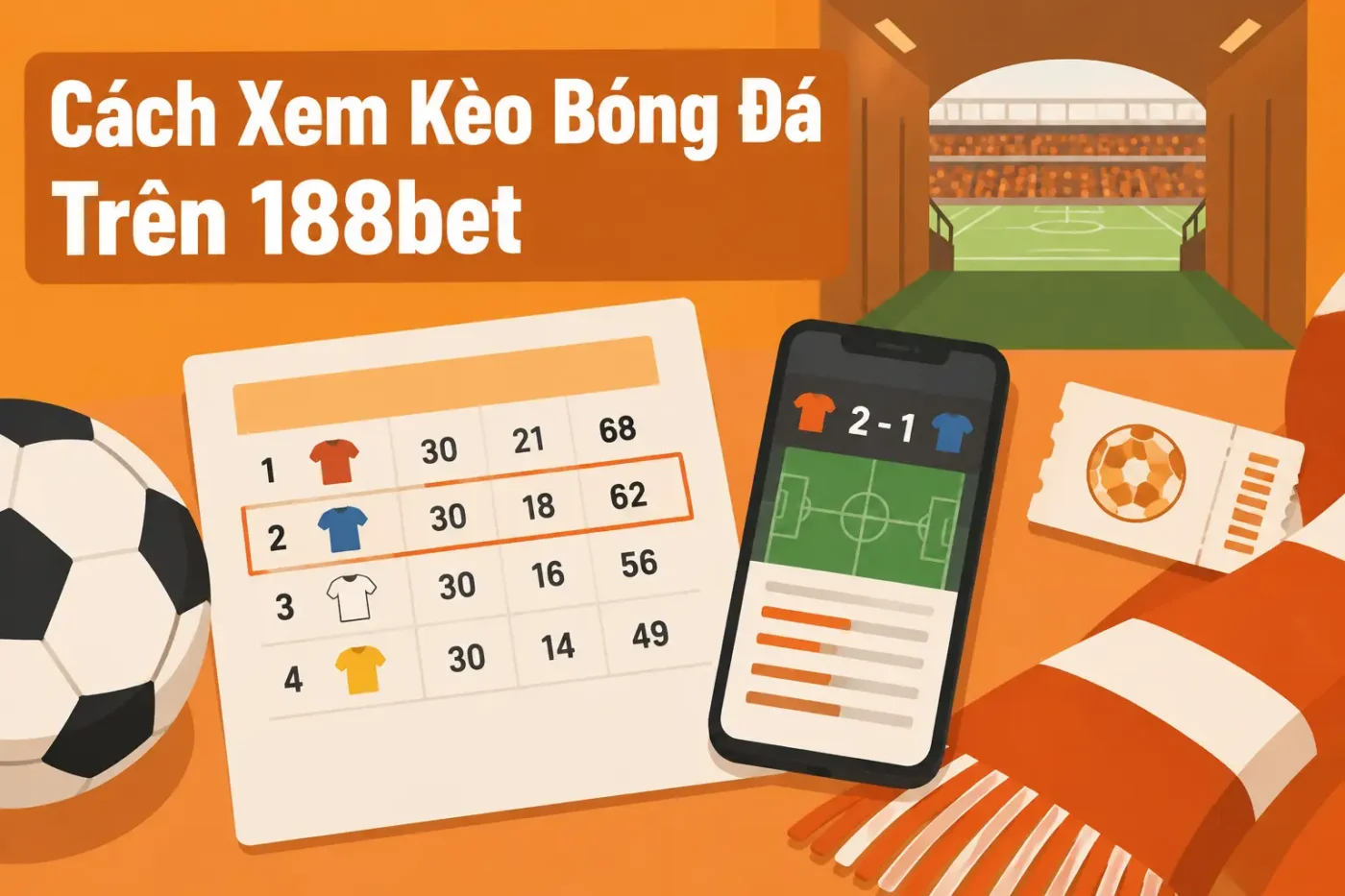 Cách Xem Kèo Bóng Đá Trên 188bet: Hướng Dẫn Chi Tiết Cho Người Mới